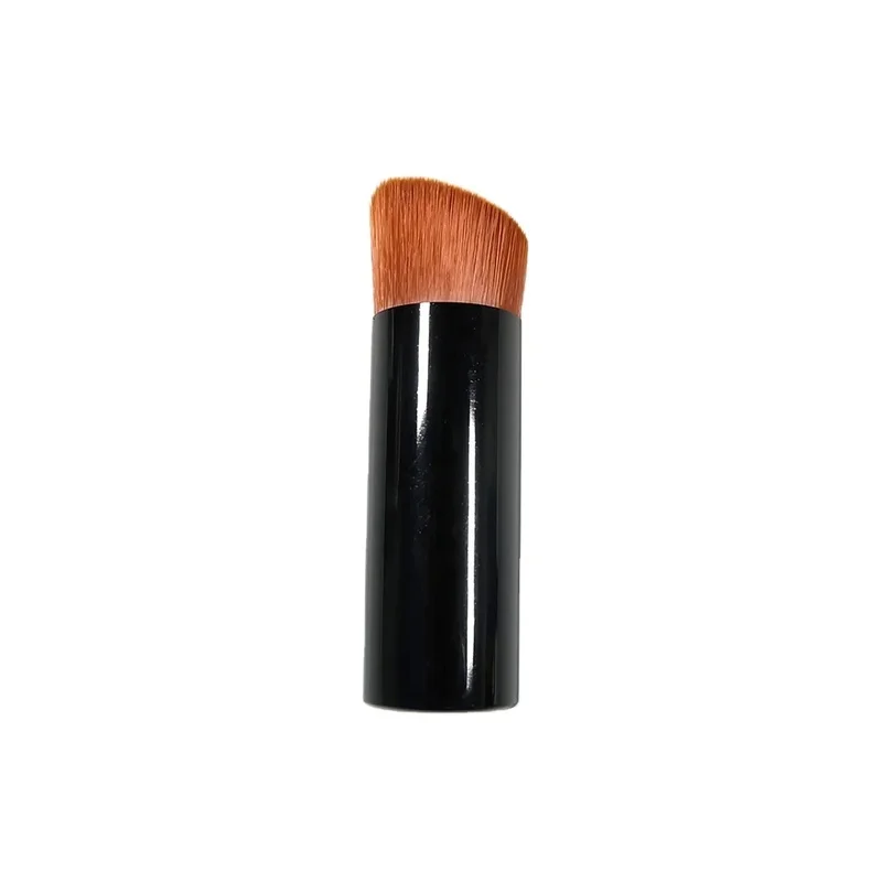 Mini Flat Foundation & Concealer Makeup Brush Metal Handle Synthetic Hair Face Cosmetic Brush Custom Logo OEM