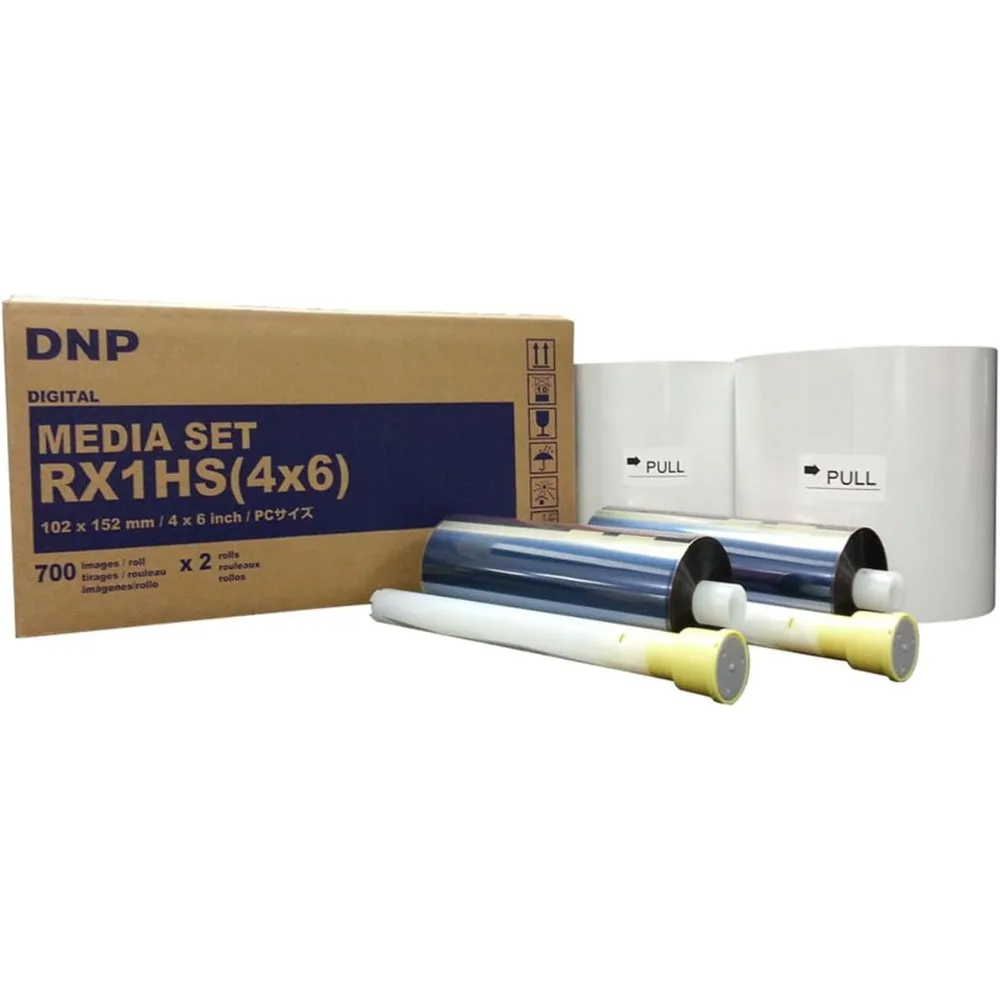 

4x6" Print Media for DS-RX1HS Dye Sub Printer; 700 Prints Per Roll; 2 Rolls Per Case (1400 Total Prints).