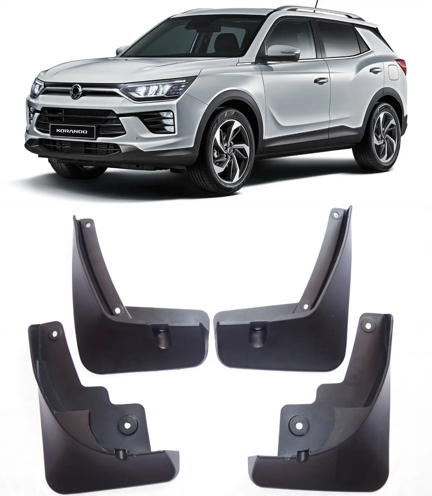 Mud Guards Mudguards For SsangYong Ssang Yong Korando C300 2019 - 2021 Mudguards Splash Guards mudfaps Tire Fenders Accessories