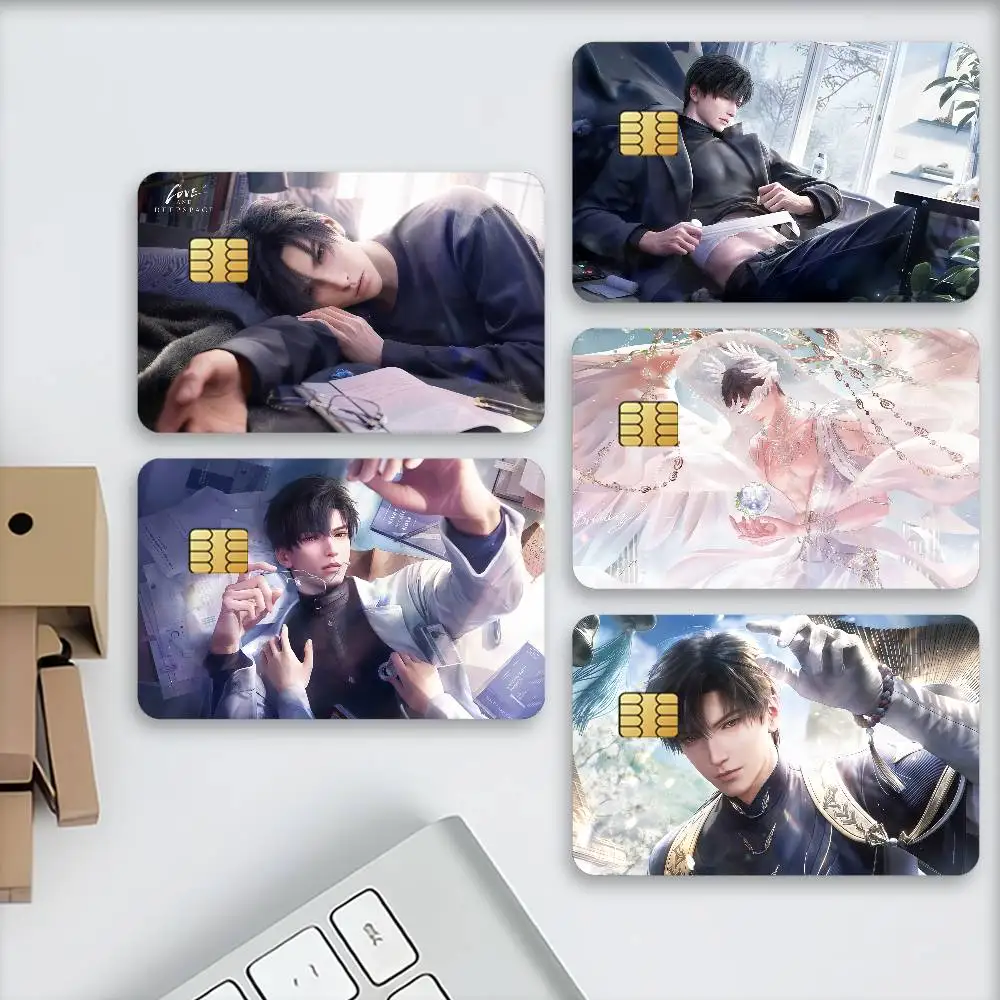 Game Love and Deepspace Zayne Matte Card Stickers For Credit Cards Debit Cards And Transit Cards 4Pcs