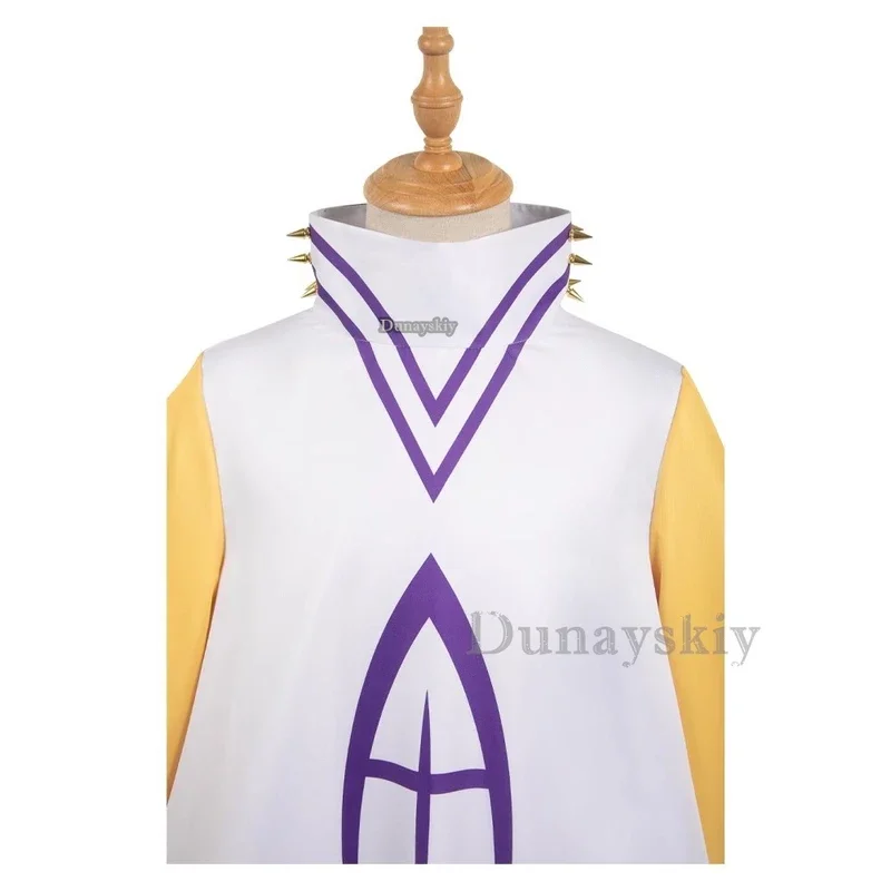 TV Adam Hazbin Costume Cosplay Abito Mantello con Guanti Abiti da Gioco di Ruolo per Uomini Adulti Maschio Carnevale di Halloween Travestimento