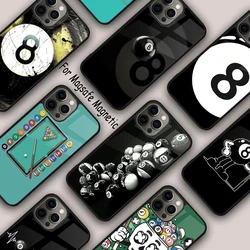 Pool Billiard Snooker 8 Ball Magnetic Phone Case For APPLE iPhone 17 Air 16 14 13 12 Pro Max 15 Plus Wireless MagSafe Cover
