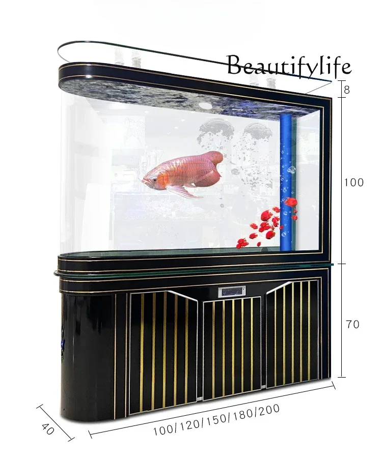NV Bullet fish tank living room type household glass screen smart aquarium W