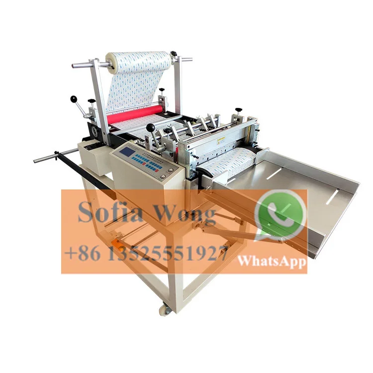 Cheap Price Desktop Automatic Pu Pvc Vinyl Roll Into Sheet Cutter Cutting Machine for Sell