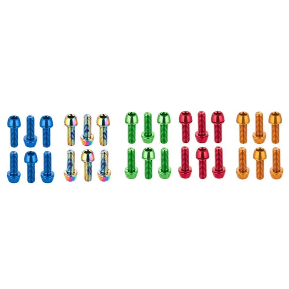 6pcs Disc Brake Caliper Fixing Bolts M6*18mm MTB Bike Bicycle Screws Red/orange/color/green/blue Cycling Accessories Bicicleta