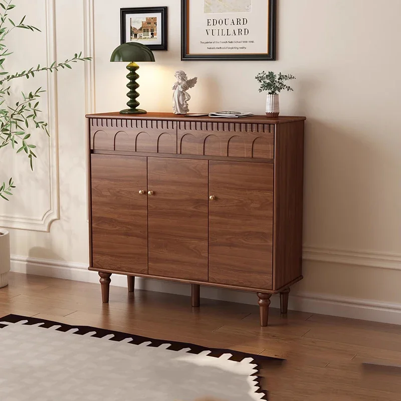 

Designer Storage Shoe Cabinet Organizer Living Room Mobile Display Wooden Shoe Shelf Luxury Archivadores Shoemakers Furniture