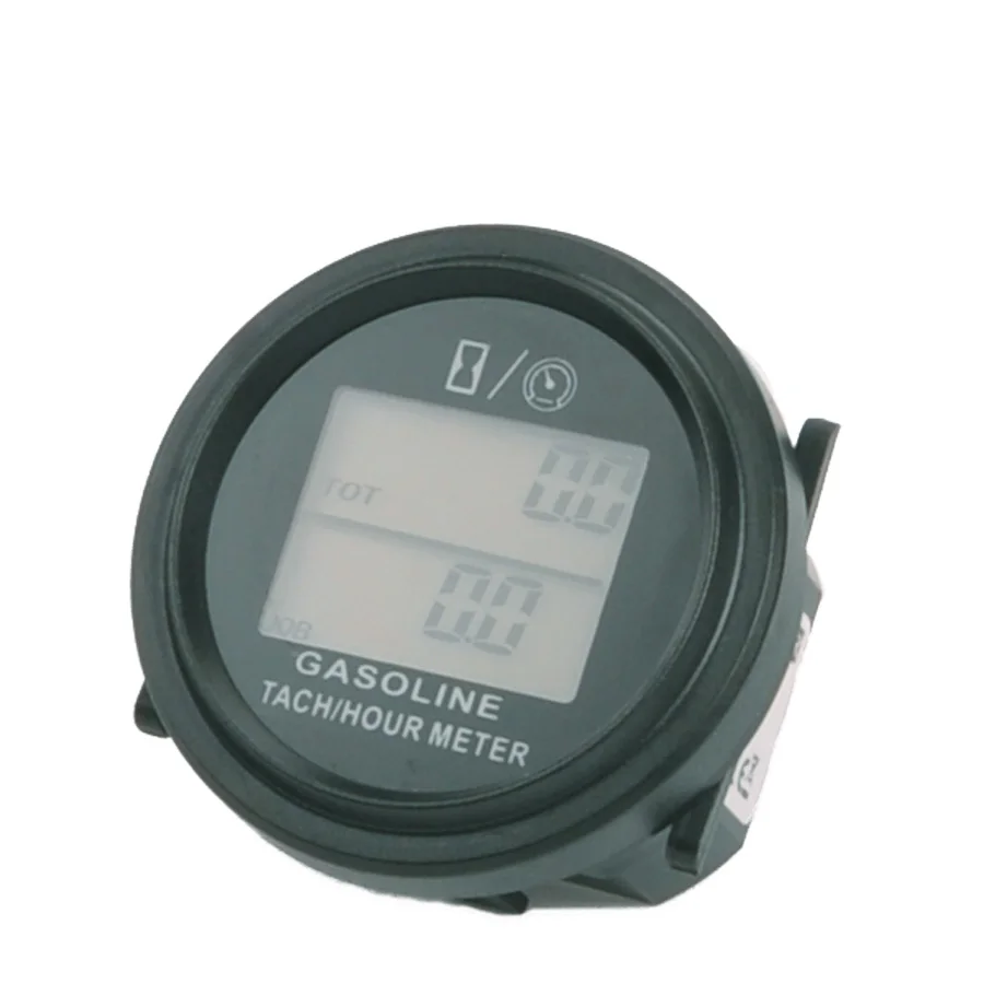 Digital Engine Hour Meter Tachometer Real-time RPM Record Snap-in Design for ZTR Lawn Mower Generator Outboard Chainsaw Marine