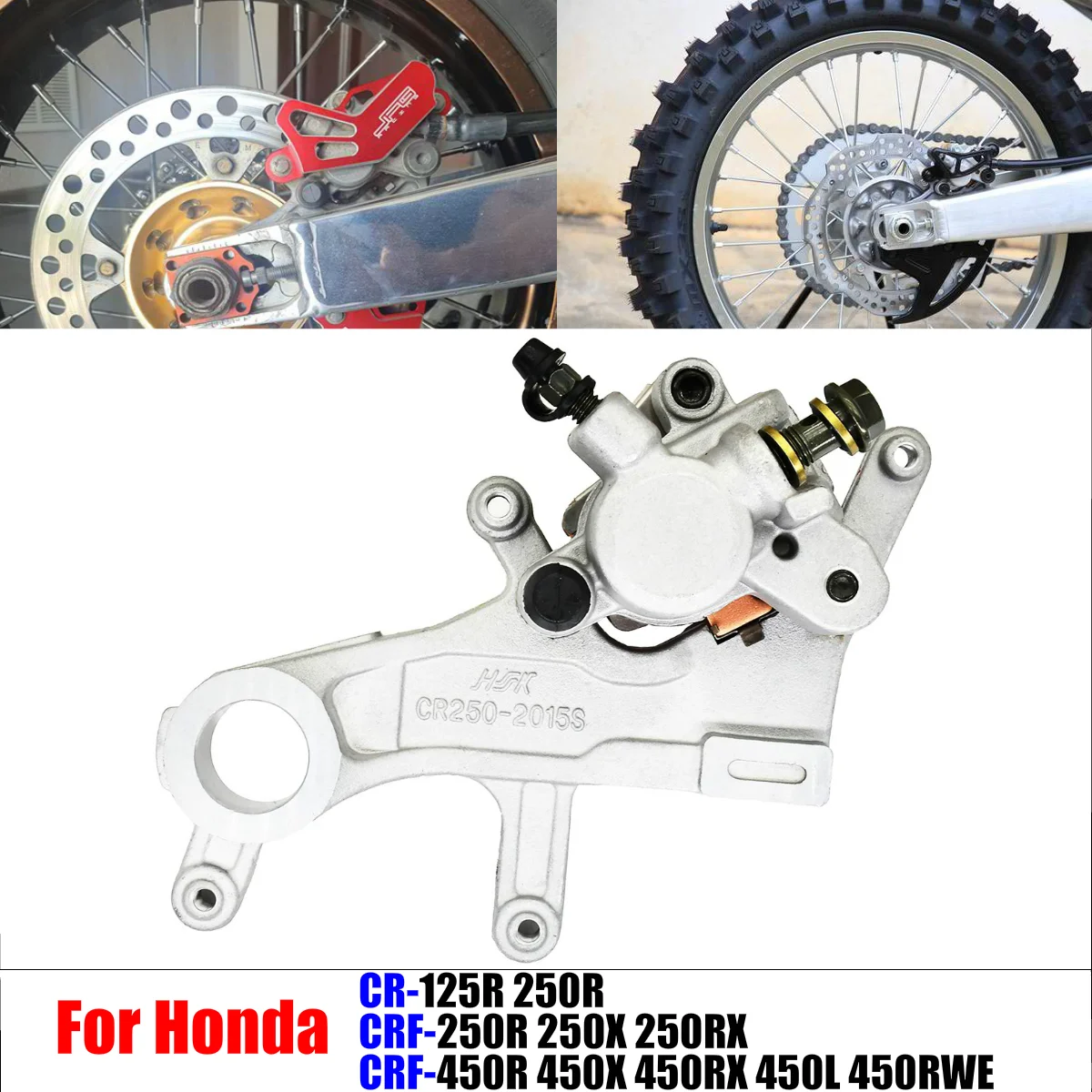 

For Honda CR125R CR250R CRF250R CRF450R CR CRF 125 250 450 R X L RX Durable Motorcycle Rear Brake Caliper Master Cylinder Pump