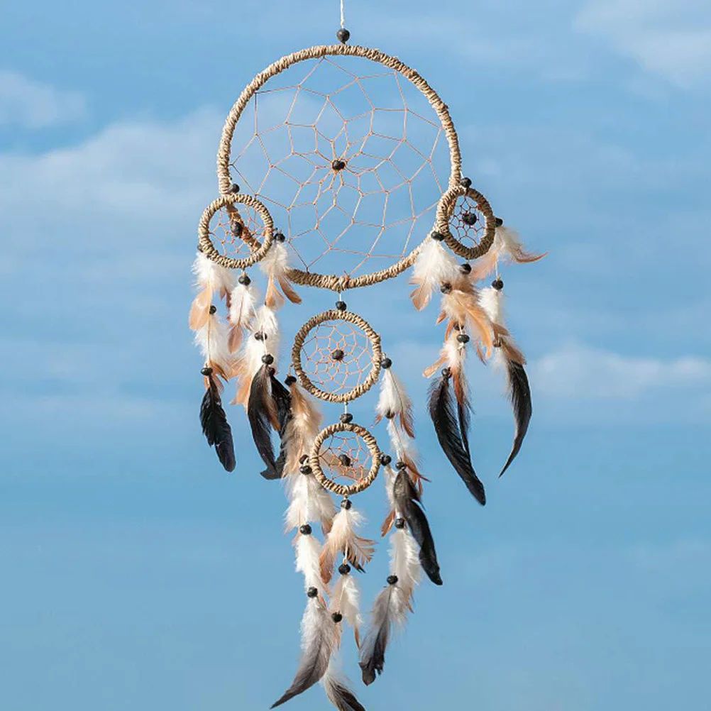

6 Pcs Dream Catcher Material Metal Craft Rings Iron Hoops Wire Wreath Frame Floral