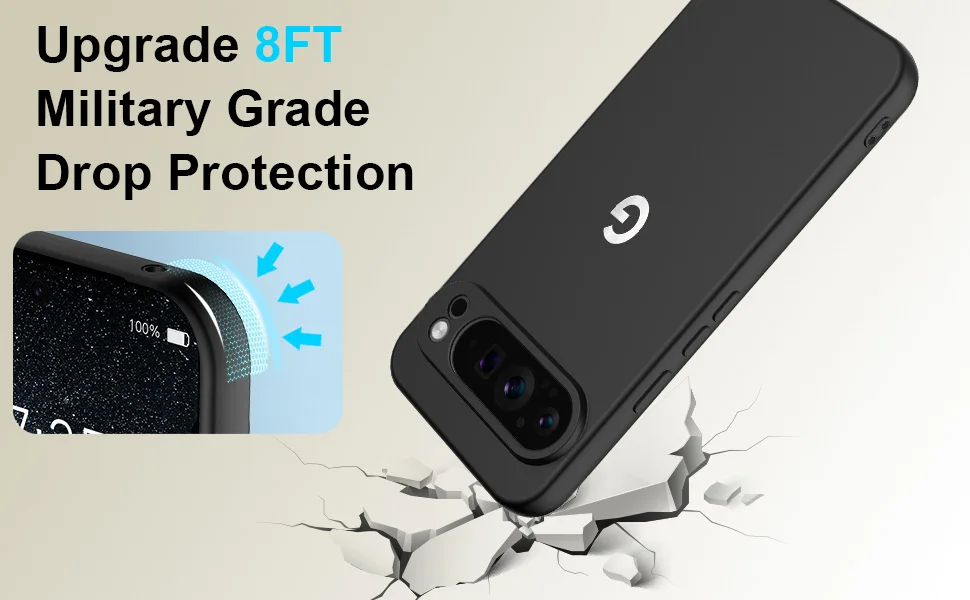 Hochwertige, hautfreundliche, weiche Silikon-Anti-Drop-Telefonhülle für Google Pixel 10 Pro XL 9, 8, 7, 9A, 8A, 7A, stoßfeste Schutzhülle – Detail 5