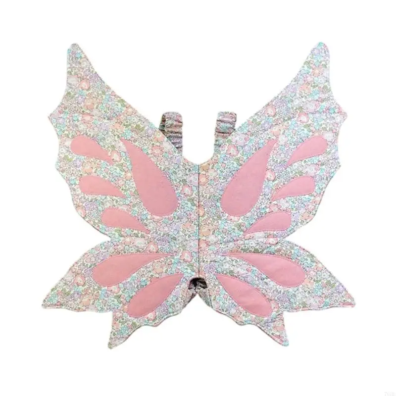 

76HF Adjustable Girls Butterfly Wing Floral Pattern Stage Performances Wear Lightweight Storage Friendly