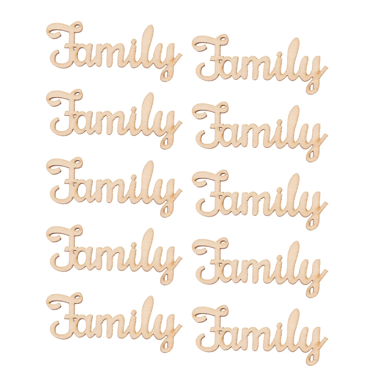 

10Pcs Wood Sign DIY Blank Wooden Cutouts Home Decoration Tags for Painting Craft Holiday Party Decor Wood Sign