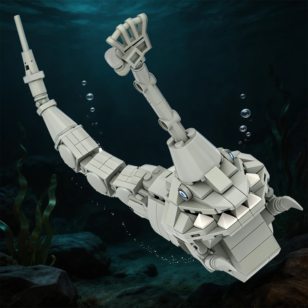 Deep Sea Monster Building Blocks Set – Sea Easter Ocean Beast Bricks Model Toys for Horror Desk Decor & Collector Gift