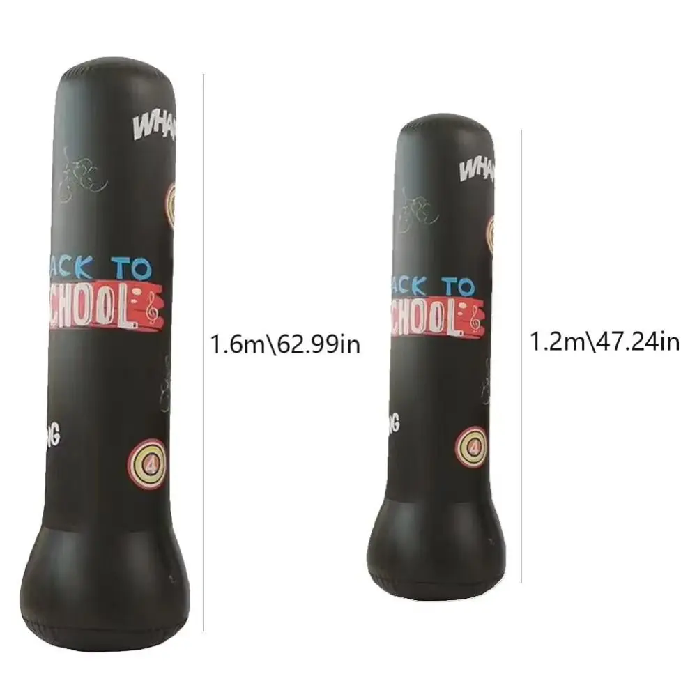 Verlichten Opblaasbare Kinderen Boksen Zandzak Verdikte PVC Kinderen Bokszak 120/160 cm lekvrije Fitness Zandzak volwassenen/Kinderen