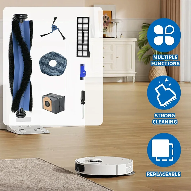 AT28-For Eufy X10 Pro Omni Accessories Kit-Replacement Parts For Robot Vacuum Cleaner
