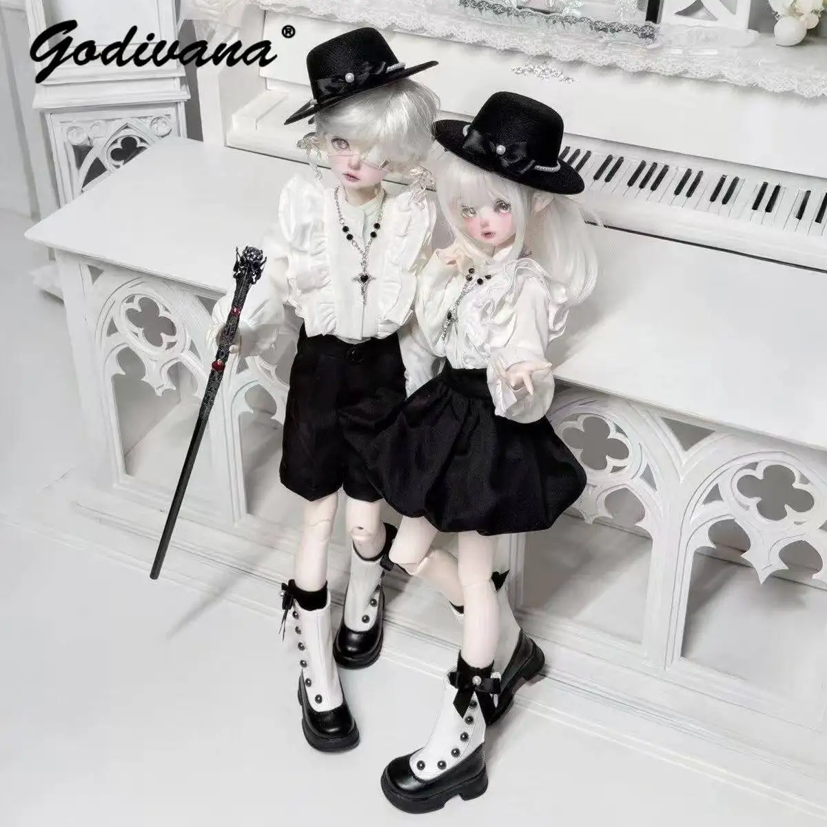 1-3-1-4-ropa-para-munecas-bjd-elegante-camisa-de-manga-larga-con-volantes-y-pantalones-cortos-falda-tipo-«bud»-conjunto-estilo-lolita-con-sombrero-collar-y-calcetines
