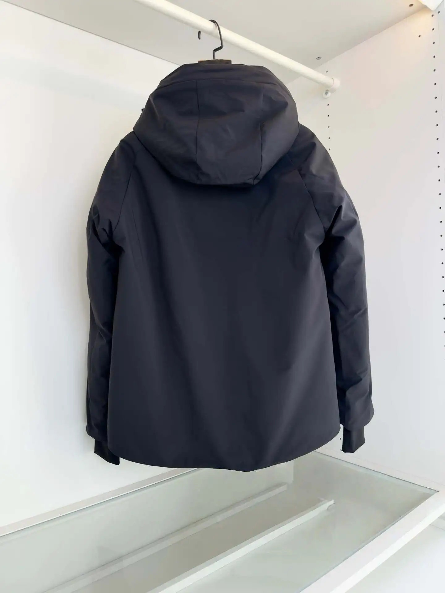 حار بيع! سترة بغطاء للرأس قابلة للفصل 90% معطف أبيض مبطن للرجال والنساء، ملابس عمل شتوية فضفاضة ودافئة وعصرية #4