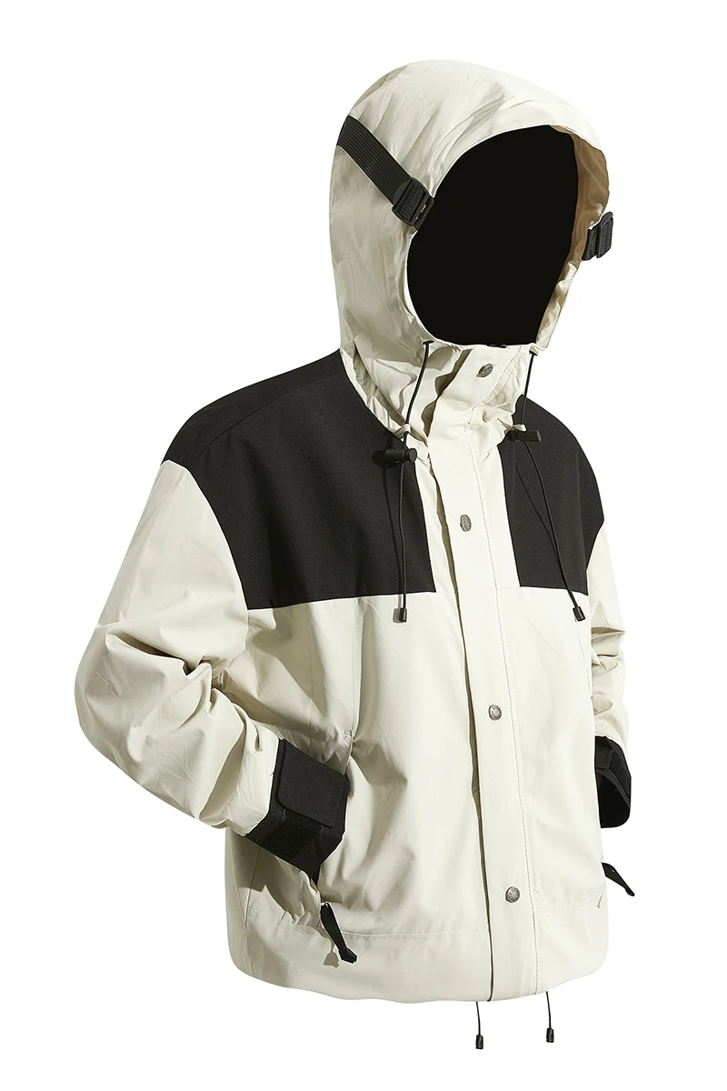

Men's Oversize Jacket Hooded Waterproof Windbreaker Male Plus Large Spring Bomber Coat Outwear Camping Removable Hooded Coats