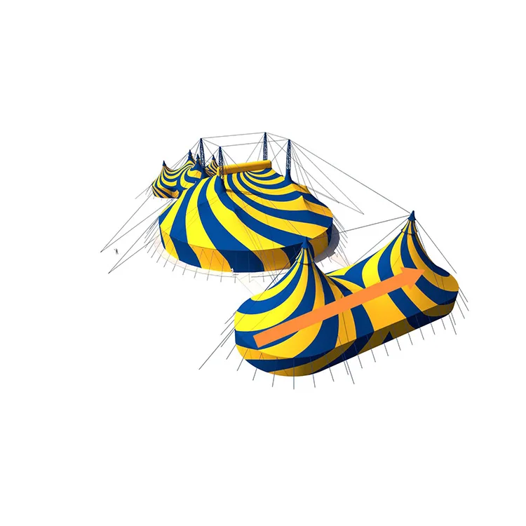 

Circus Performance Tent PVC Covered Fabric Side Walls Aluminum Frame Indoor Outdoor Party Playground Tent