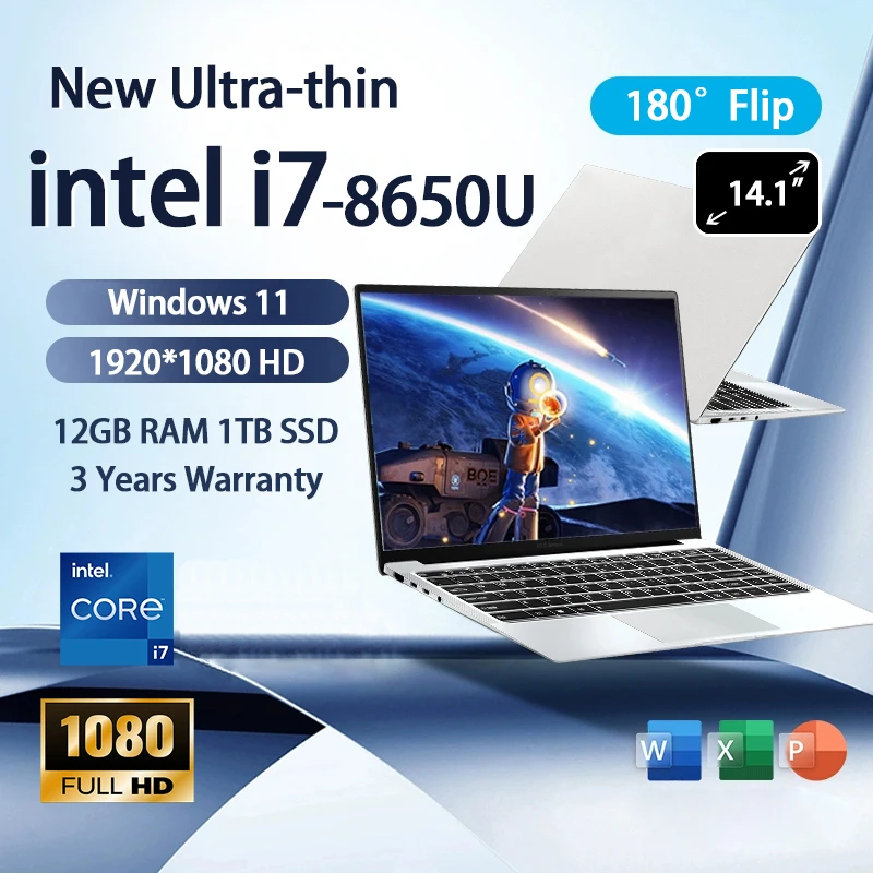�y�Z�[�����z2026�N�V�^�m�[�g�p�\�R�� Windows 11 Intel Core i7 8650U���� �Q�[�~���O�m�[�g�p�\�R�� 12GB RAM 1TB/2TB SSD 1920*1080 HD �I�t�B�X/�w�K�pPC �Q�[�}�[����