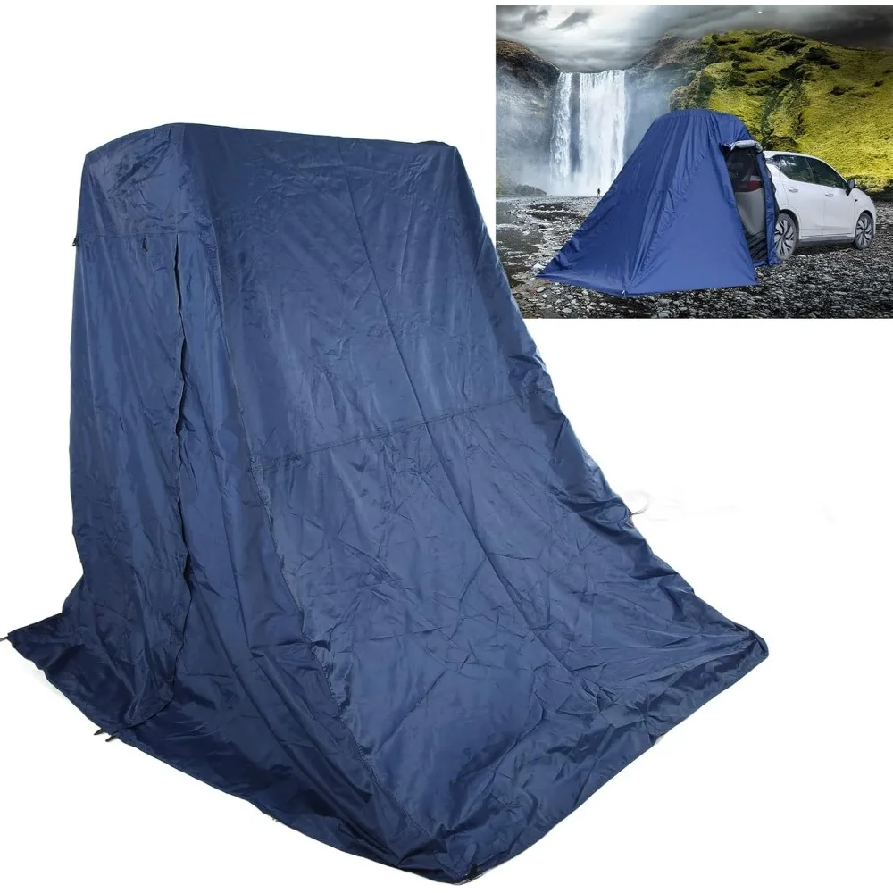 

SUV Tailgate Tent Awning Extension for 2 Person, Rain-Proof, Double Layer Car Tent with Storage Bag, 96.5x78.7x86.6in