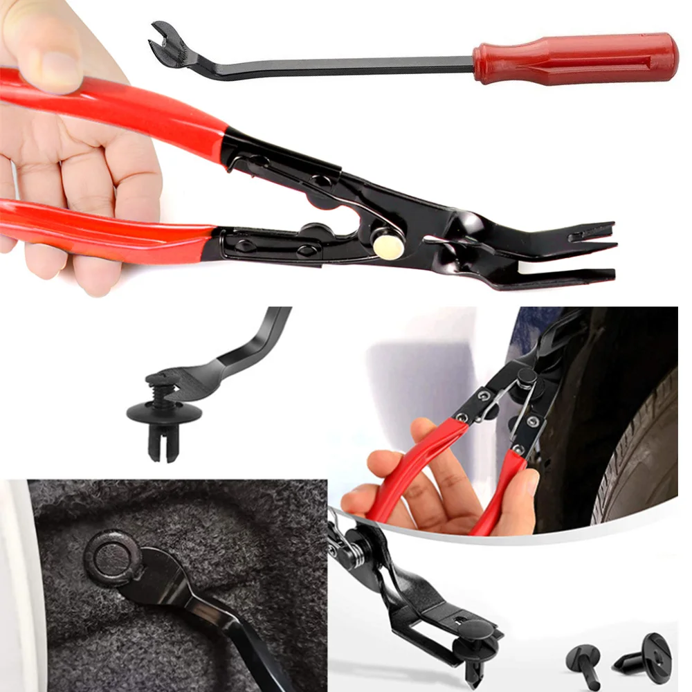 Car Repair Nail Puller Fastener Jaw Screwdriver Set Clip Pliers Tool Auto Dashboards Removal Modification Installation Tools