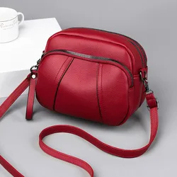 Skórzana torba Crossbody dla kobiet torebka i torebka damska luksusowy Design małe torby listonoszki