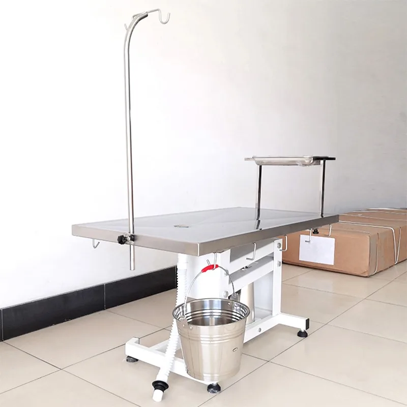 2026 Pet Operating Stainless Steel Table Hydraulic Surgical Lifting Surgery Table for Veterinary for Animal Care and Supplies