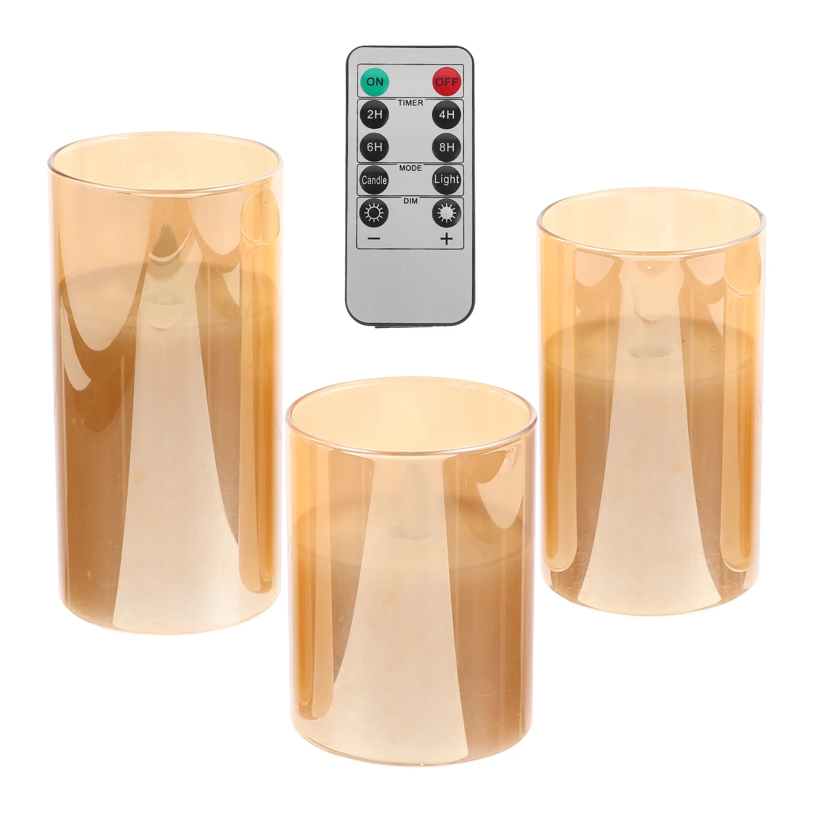 

1 Set Realistic Led Lamps Simulated Flameless Electric Lights For Party Supplies Decorative Lamp Desktop Ornament Tea