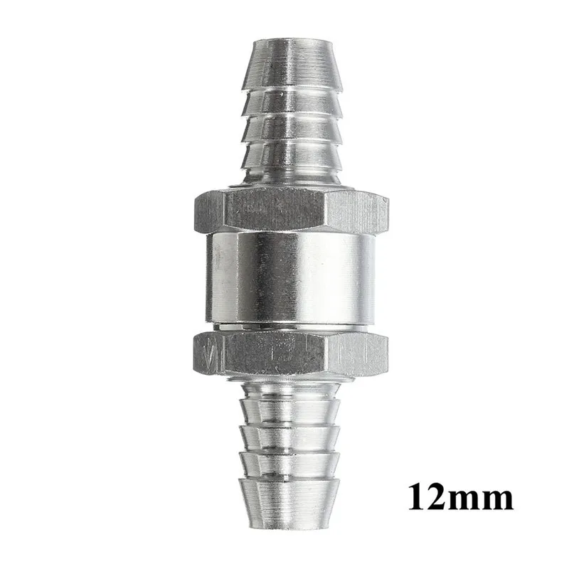 One Way 6/8/10/12/14/16mm 6 Size Valves Aluminium Alloy Fuel Non Return Check Valve One Way Fit Carburettor Wholesale Price