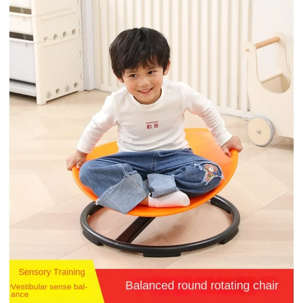 Children's round rotating disc to turn to music sensory training equipment Household large swivel chair toy vestibular prop