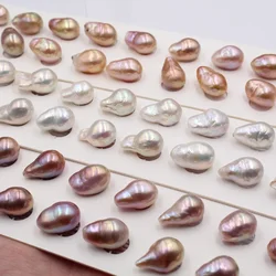 DIY fashion jewelry 10-12mm loose pearl fresh water pearl jewelry Natural irregular Baroque pearls strand Popular