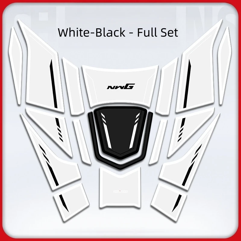 For Honda NWG150 2025‑2026 3mm Rubber Tank Decor Sticker Flexible Bend‑Stable Anti‑Abrasion Motorcycle Film Mod Accessories