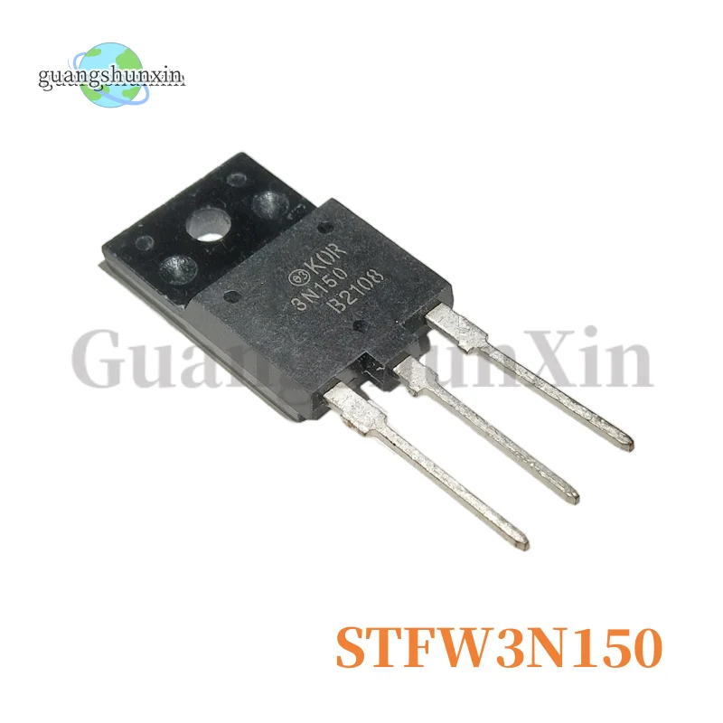 Transistor MOSFET de potencia Original, nuevo, 10 piezas, 3N150, KOR3N150, MS4N1350, STFW3N150, 2SK2225, TO-3PF, 5 piezas, 3N150, KOR3N150, MS4N1350, STFW3N1