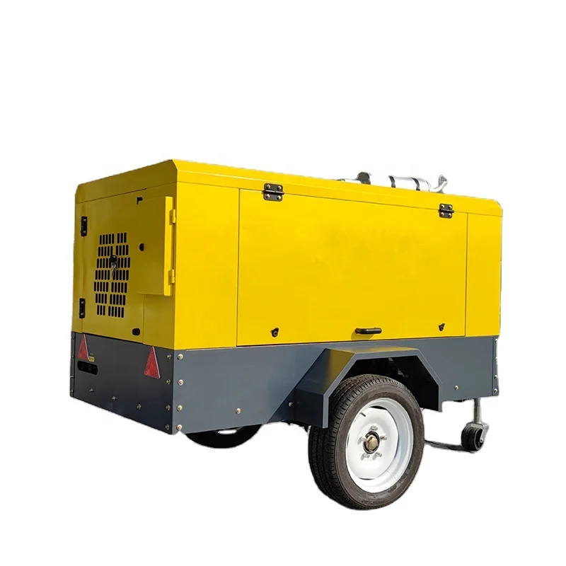 diesel Screw air Compressor for Water Well Drilling Rig Machine Mining Industry air Compressor diesel Screw Compress