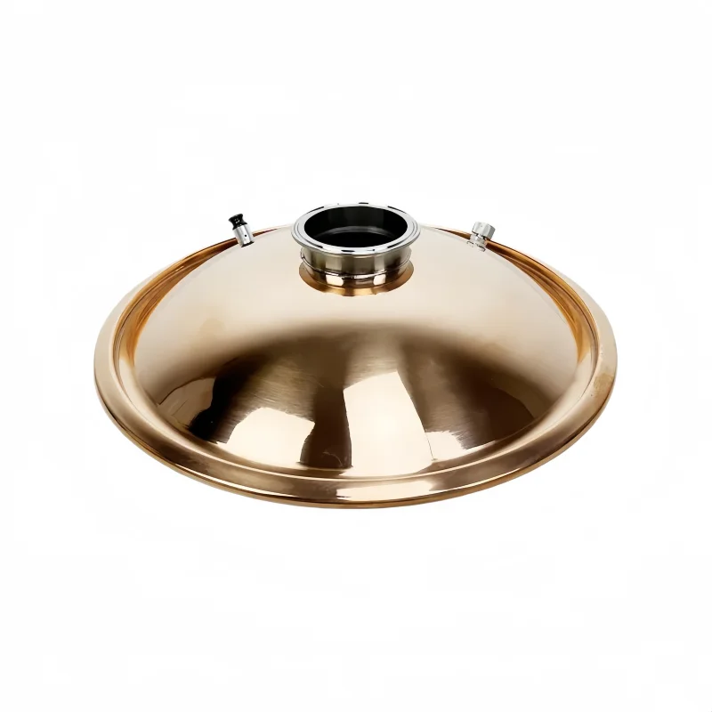 Pokrywa z miedzi o wysokiej czystości 1,5"---4", odpowiednia do zbiornika o średnicy 350 mm, pokrywa beczki destylacyjnej do warzenia whisky lub brandy