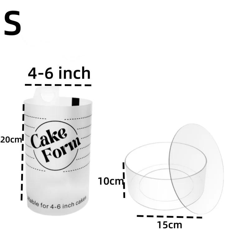 15/20/25cm Runder Verstellbarer Kuchenring Ausziehbare Fondant-Form Mousse-Kuchenring Acryl-Kreis DIY Mousse-Kuchenform