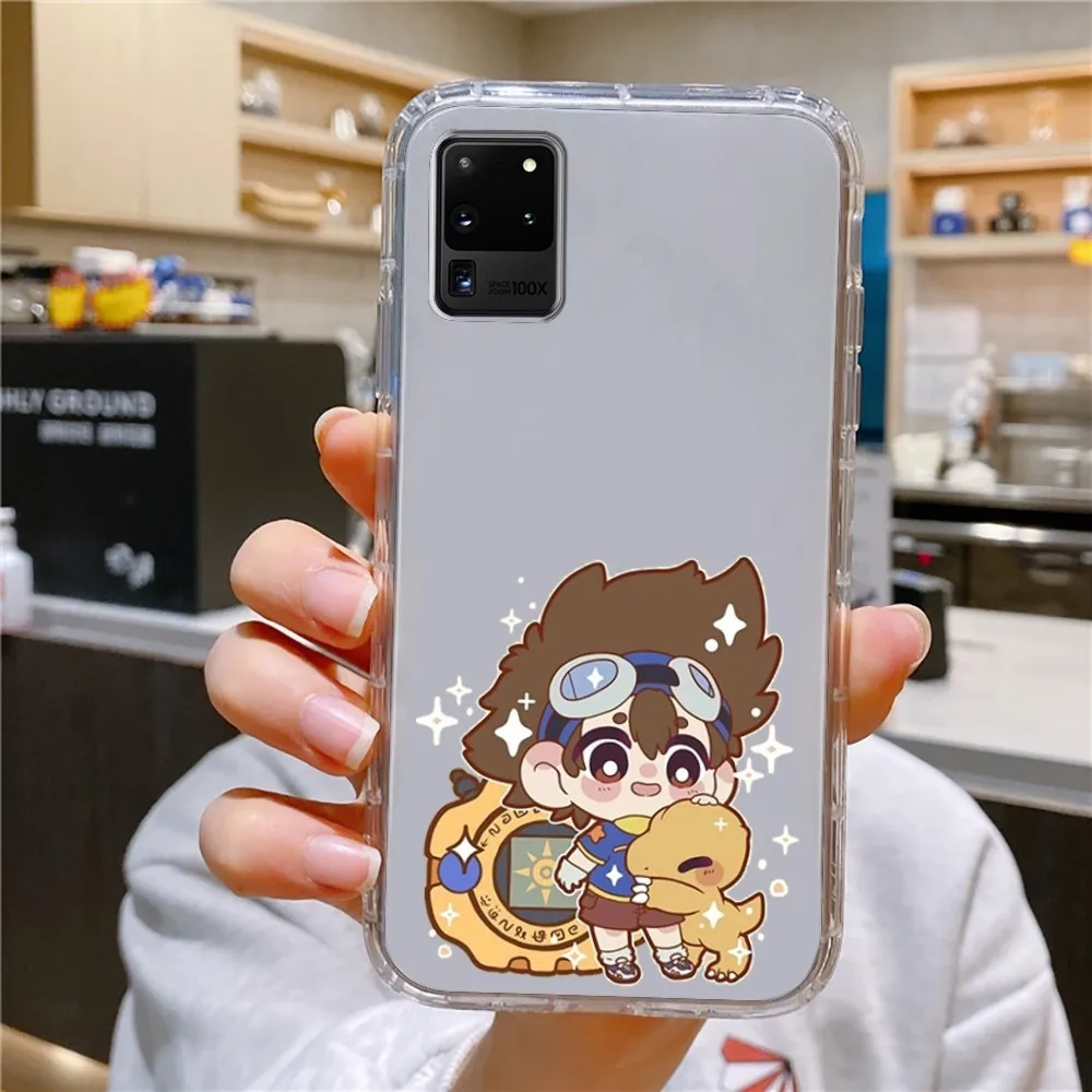 D-Digimon-n Anime Phone Case For Samsung Galaxy A52 A12 A51 S21 Edge S22ULTRA S23 S20LITE Plus Ultra Transparent Cover