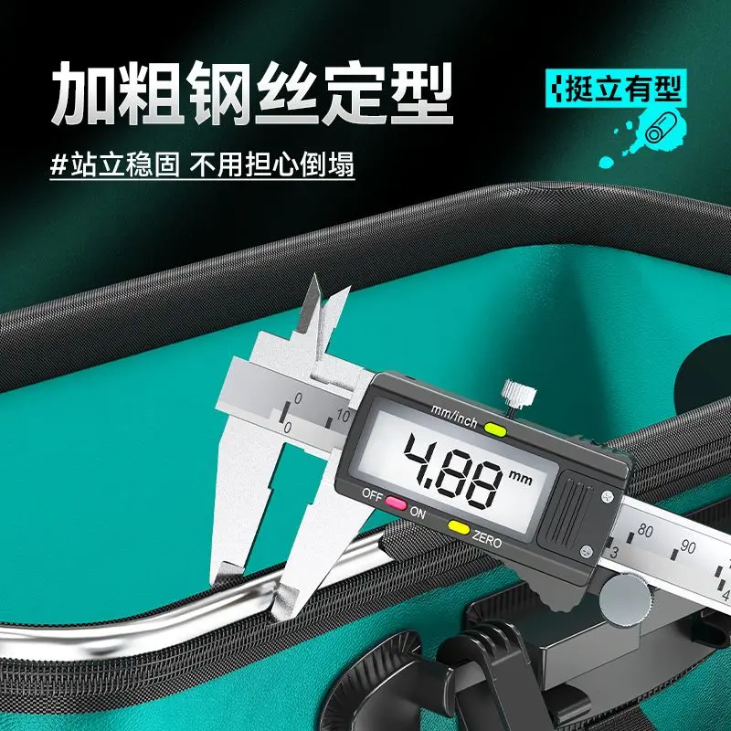 EVA Fishing Bucket Non Foldable Hard Shell Fish Container with Thickened Bottom for Live Fish Storage