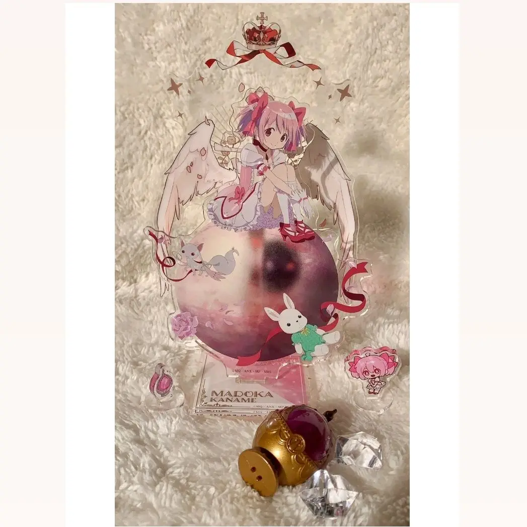 Madoka Magica Stand Sign Kawaii Desktop Ornaments Acrylic Cartoon Exquisite Dormitory Figure Collect Cartoon Model Toys Gifts