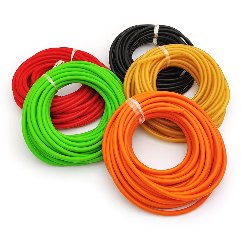 Nature Latex Rubber Hoses 5Colors 1.6 2 3 4 5 6 7 9 10-17mm High Resilient Surgical Medical Tube Slingshot Catapult Elastic Band