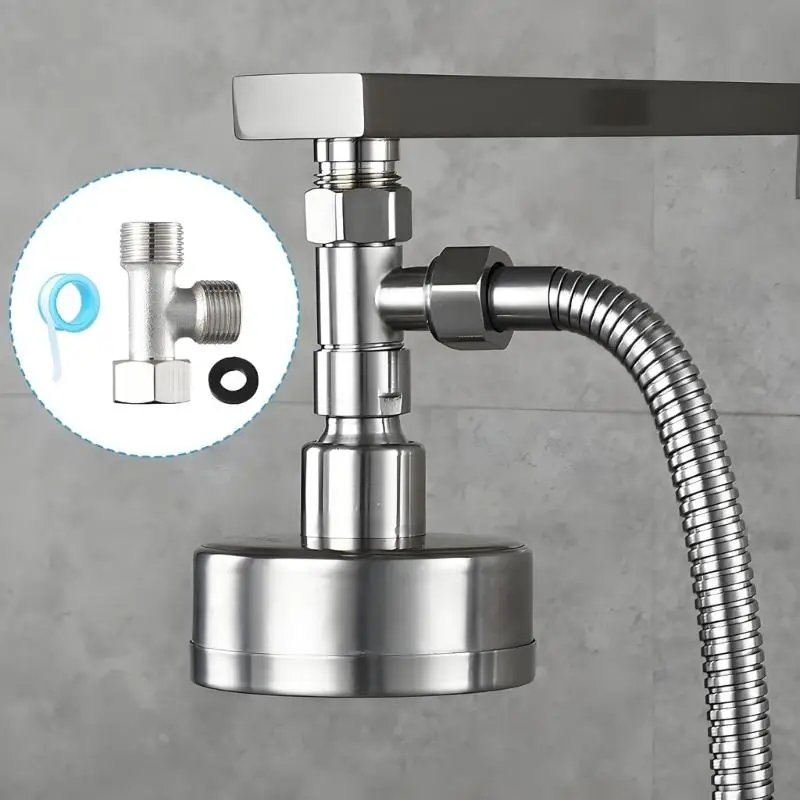 2Pack Multipurpose 3/8 Inch Copper Water Supply Tees Connector Distributor Valves for Toilet Washing Machine, Shower Fitting