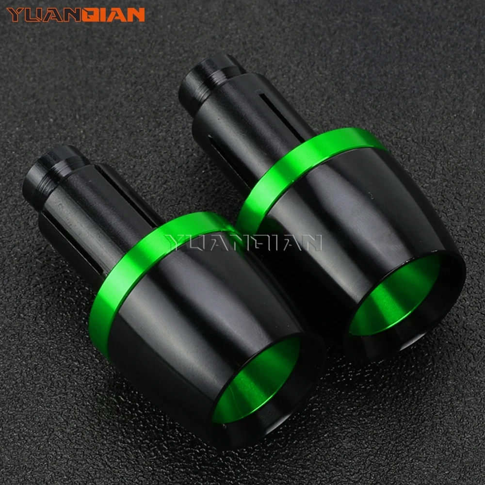 

Moto Ends Handle Bar Grips Cap Anti Vibration Plug For Kawasaki Z650 Z750 Z800 Z900 RS Z1000/SX Ninja 400 650 1000 ZX 6R 10R 25R