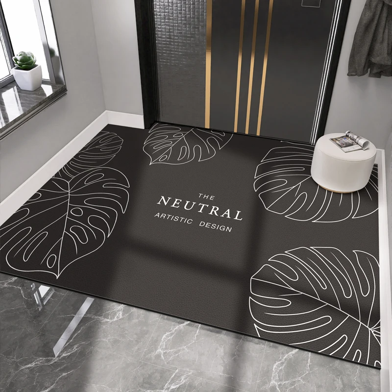 

Luxury Leaf Doormat Indoor Entrance For Living Room Outdoor Floor Door Mat Anti Slip Bathroom Carpet Room Rugs Front Doormats