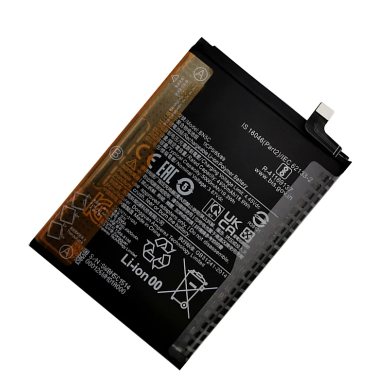 New BN5C Battery 5000mah For Xiaomi Poco M4 Pro 5G/REDMI NOTE 11S 5G/ NOTE 11T 5G Phone Replacement Batteries +Tools