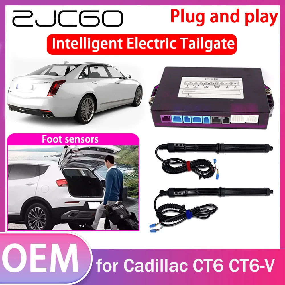 ZJCGO Electric Tailgate Lift Drive Trunk Opening Tail Gate Lift Soft Close Car Door for Cadillac CT6 CT6-V 2016~2020