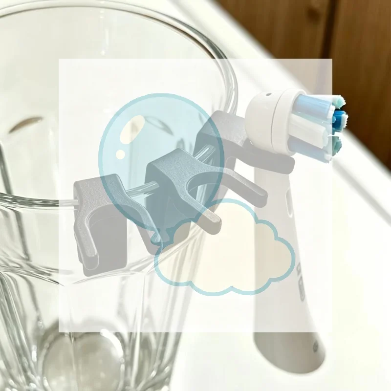 1/10pcs Electric Toothbrush Head Holder Cup Mount Toothbrush Storage Rack Multicolor Plastic Drying Organizer