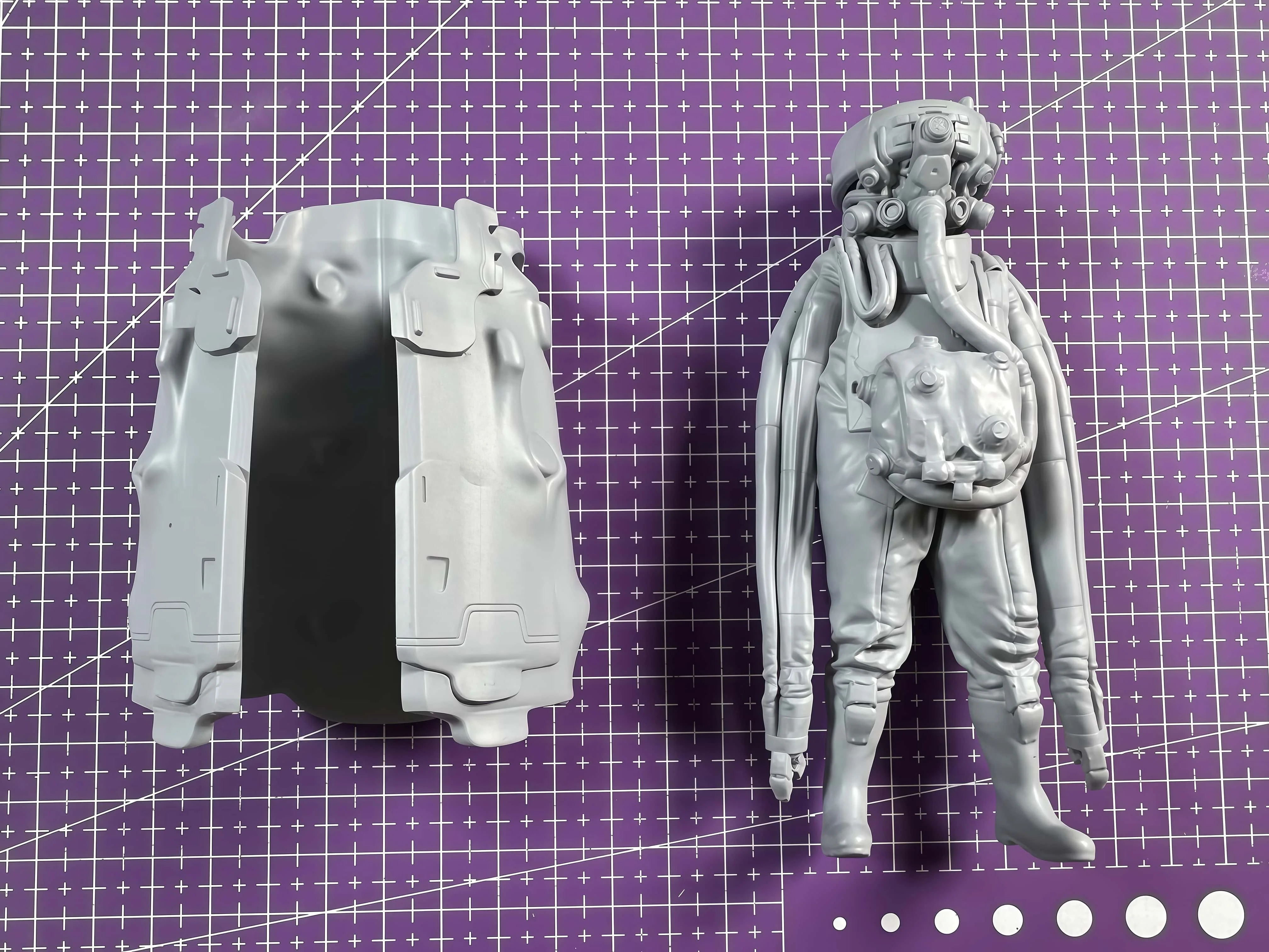 Modelo de resina fundida 1/16 (120 mm), líder de infantería bioquímica de personajes de ciencia ficción, sin pintar