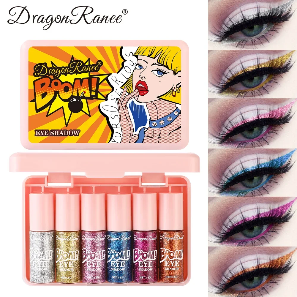 耳介のような光沢のあるリキッドアイシャドウ、防水、長時間持続、ブリリアントで滑らかなシマーアイシャドウパレットメイクアップキット