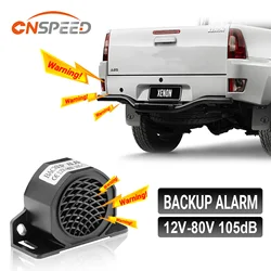 12V 48V 80V 105dB Decibel Backup Siren Beeper Buzzer Sound Warning Alarm Car Truck Vehicle Horn For Vehicle Reversing Reminders